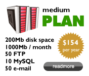 Medium Plan $154/year